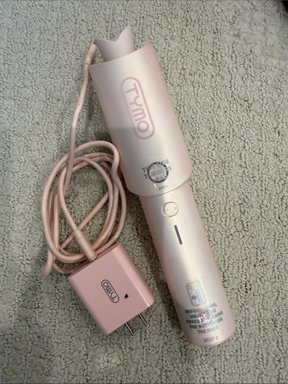 Tymo Pink Automatic Hair Curler - Pink